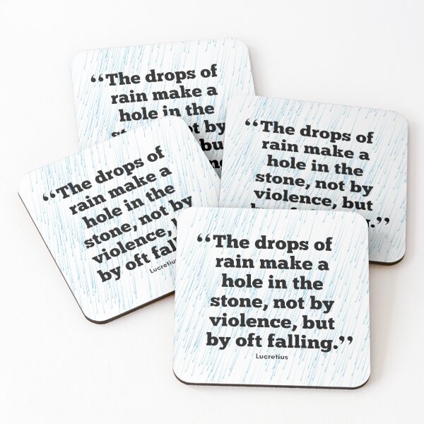 Item preview, The Drops of Rain Make A Hole in the Stone... Life Quote About Persistence - Inspirational designed and sold by Soaring Eagle.
