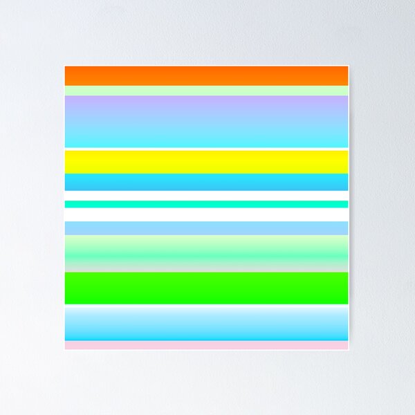 Bright Cool Light Color Palette Poster