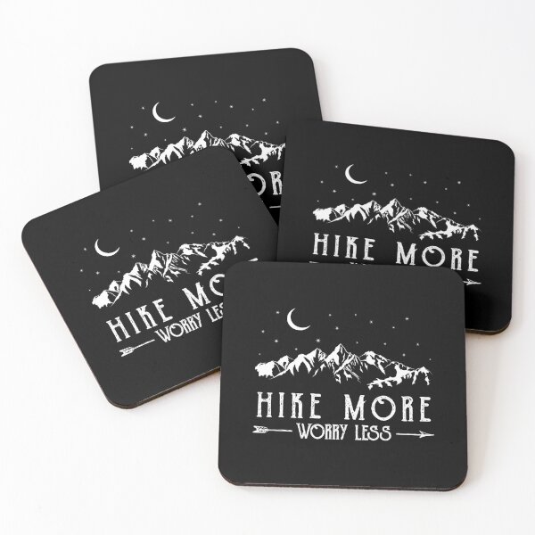 Item preview, Hike More Worry Less Funny Nature Lovers Hiking Mountains designed and sold by BennetJaco.