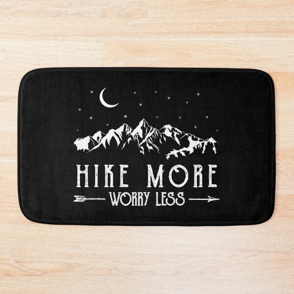 Item preview, Hike More Worry Less Funny Nature Lovers Hiking Mountains designed and sold by BennetJaco.