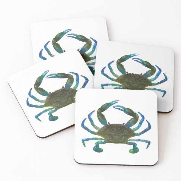 Item preview, Blue Claw Crab ~ Beach House Decor ~ Astrology Zodiac Symbol for Cancer ~ Moon Child designed and sold by bayberrygal.