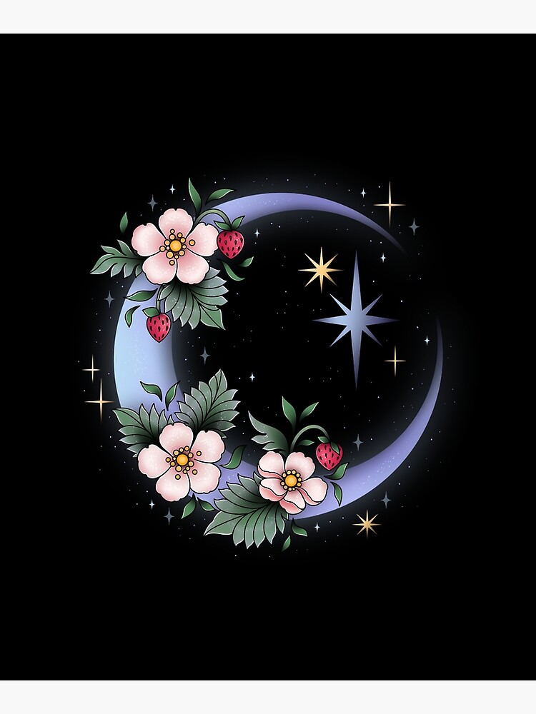 Strawberry moon sparkle by Texdoodles
