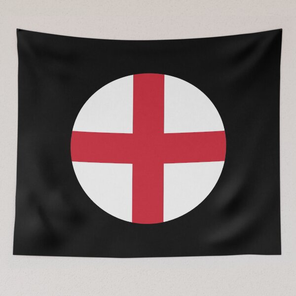 Item preview, England Flag Roundel (On Black) designed and sold by STUDIO-72.