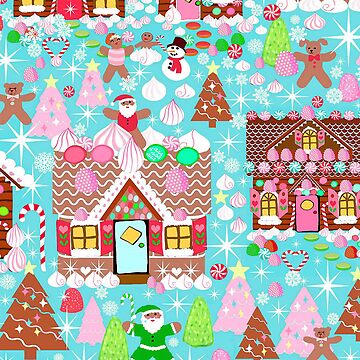 Gingerbread House Christmas Winter Candy, sweets.christmas gift, holiday  gift for kids of all ages, Water Bottle by Magenta Rose Designs