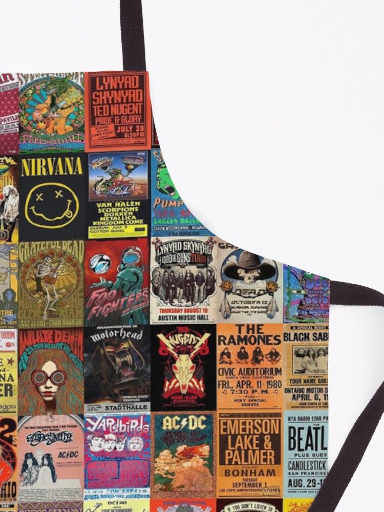 Alternate view of Rock Band Posters Apron