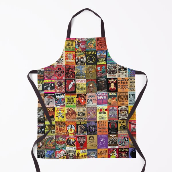 Rock Band Posters Apron