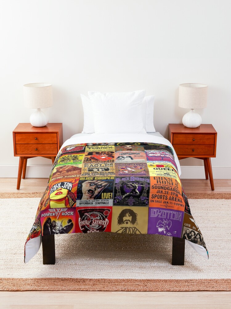 Alternate view of Rock Band Posters Comforter