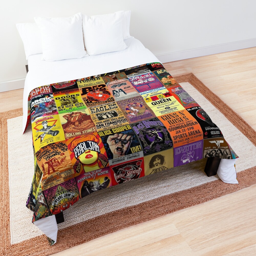 Rock Band Posters Comforter