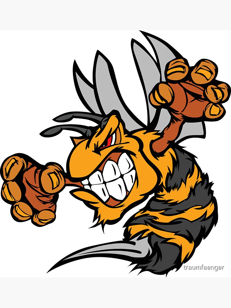 "Angry Bee" Sticker by traumfaenger | Redbubble