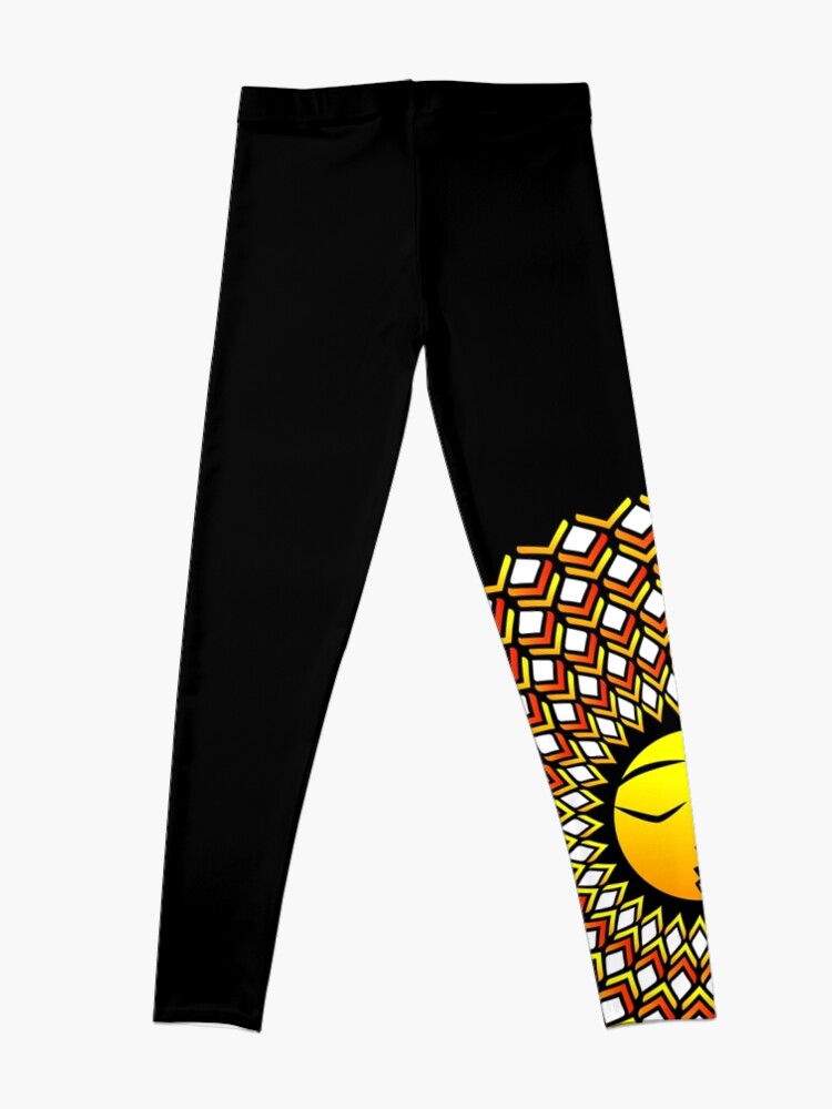 Alternate view of Ethnic ornament of the sun and moon in one person Leggings