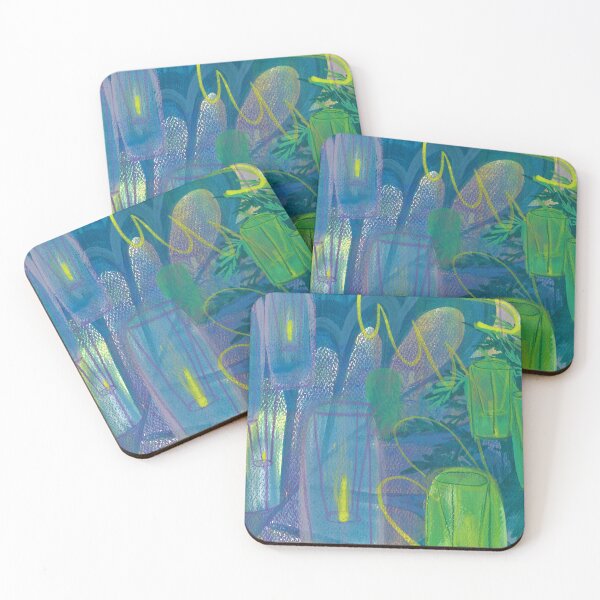 Item preview, Lanterns Garden Abstract designed and sold by mickeymaeart.
