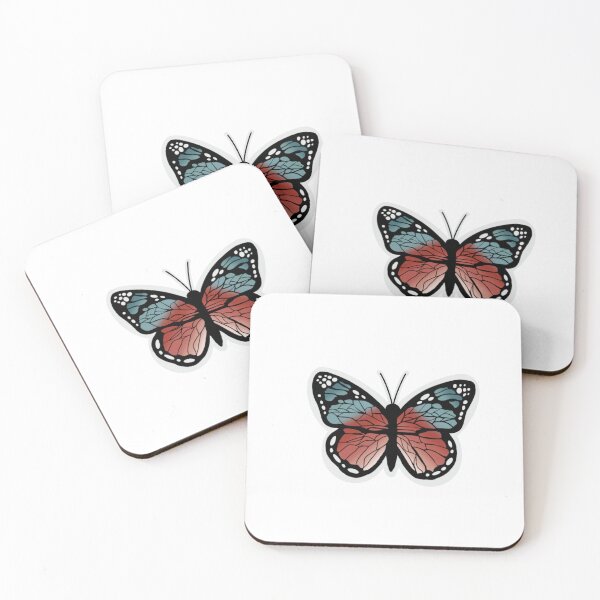 Item preview, Red and Blue Butterfly  designed and sold by Stickalicous.