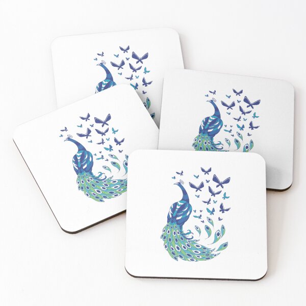 Item preview, peacock bird, butterflies designed and sold by DerSenat.
