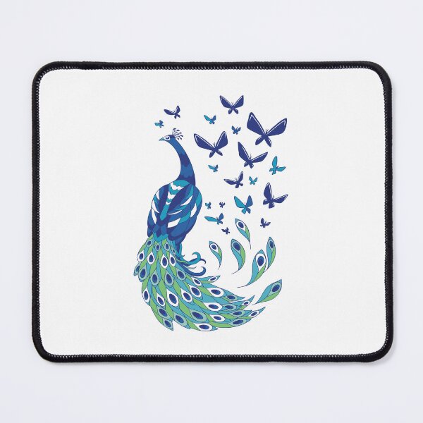Item preview, peacock bird, butterflies designed and sold by DerSenat.