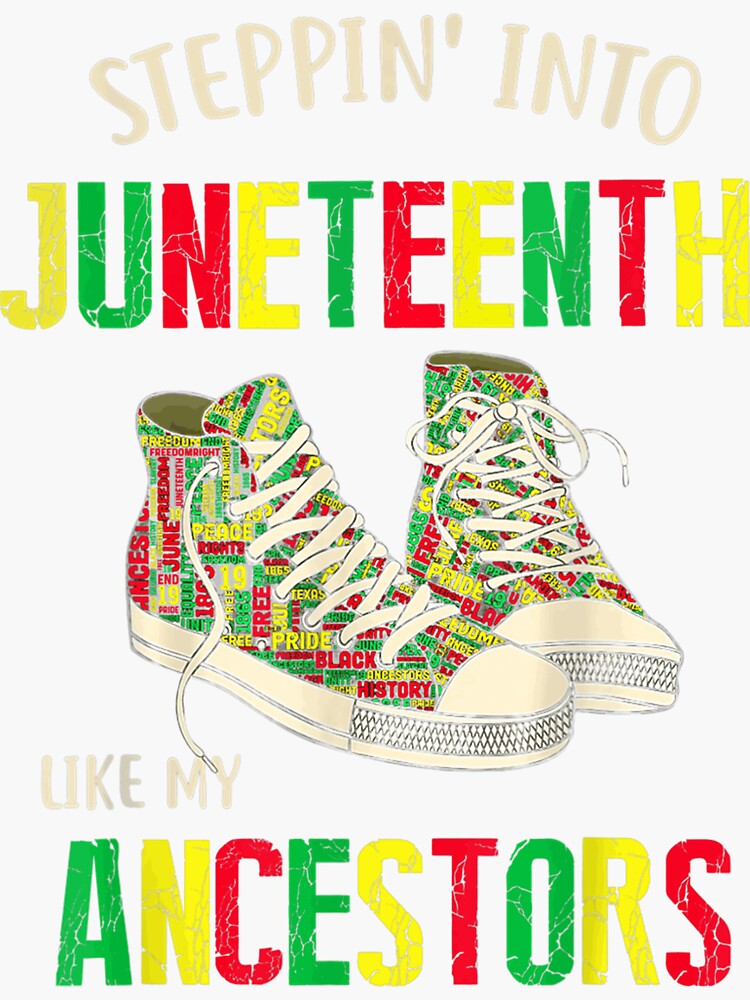 "Stepping Into Like My Ancestors Happy " Sticker