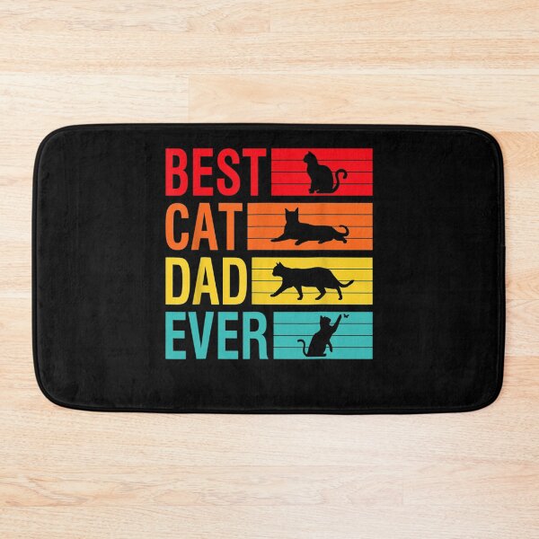 Item preview, Mens Vintage Best Cat Dad Ever Retro Father's Day Gift Cat Lover  designed and sold by GodivaShop.
