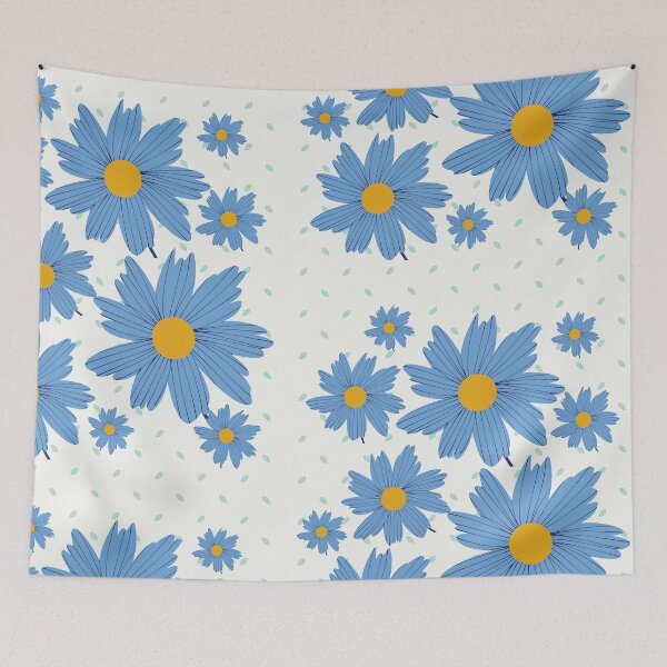 Item preview, Baby blue daisy flowers  designed and sold by SkyisBright.