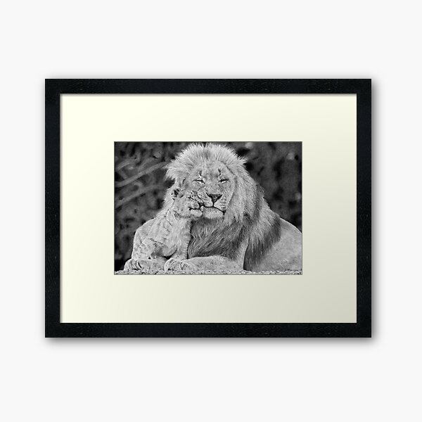 Item preview, Lion and cub designed and sold by KatieHarrisArt.
