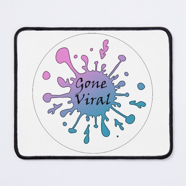 Aperçu de l'œuvre Gone Viral Splat - Rose et Bleu créée et vendue par MDHatch.