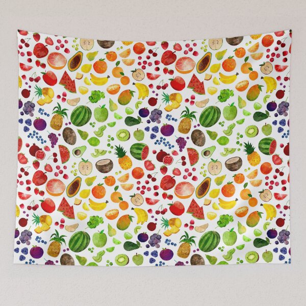 Item preview, Watercolor Rainbow Fruit designed and sold by SamAnnDesigns.