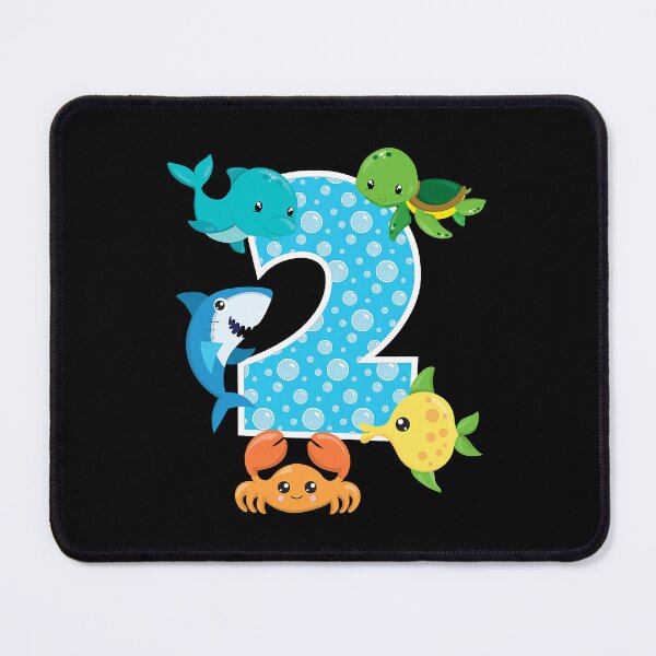 Item preview, 2nd Birthday Party 2 Year Old Sea Fish Aquarium Birthday designed and sold by MalloWilli.