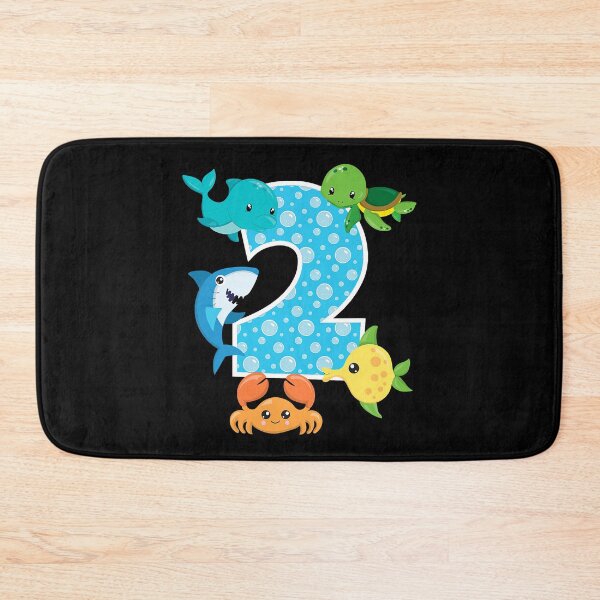 Item preview, 2nd Birthday Party 2 Year Old Sea Fish Aquarium Birthday designed and sold by MalloWilli.