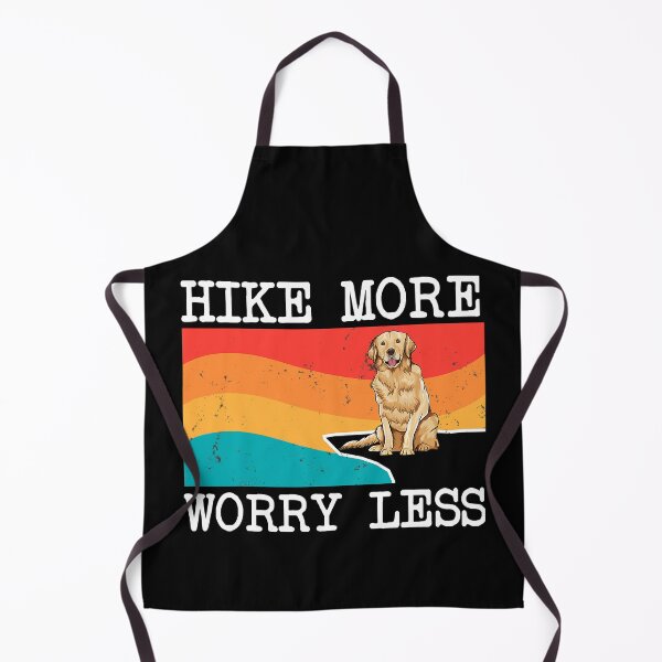 Item preview, Hike More Worry Less Golden Retriever Graphic Hiking designed and sold by BennetJaco.