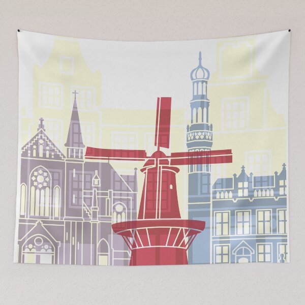 Item preview, Alkmaar skyline poster designed and sold by paulrommer.