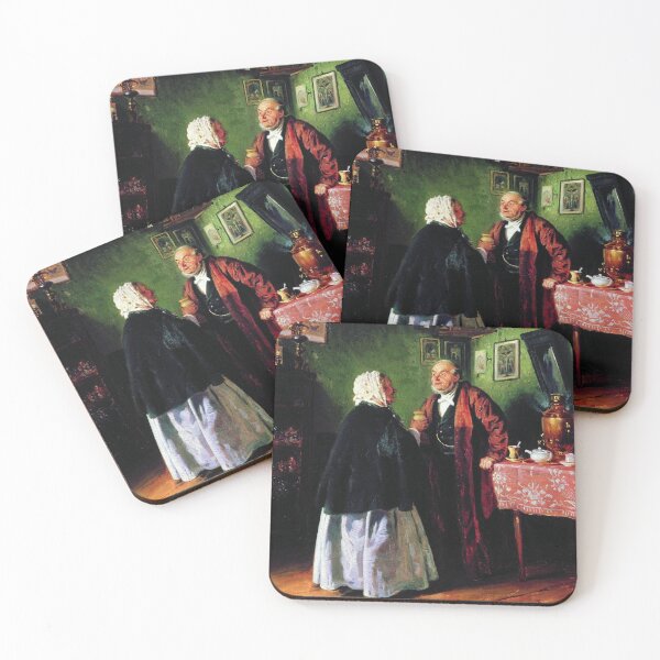 Item preview, Congratulation  - Vladimir Egorovich Makovsky Painting, 1878 designed and sold by Vintage Designs +.