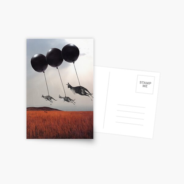 Black Balloons Postcard