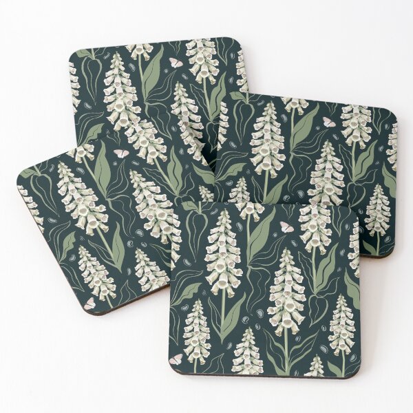 Item preview, Foxgloves pattern dark designed and sold by Avisnanna.