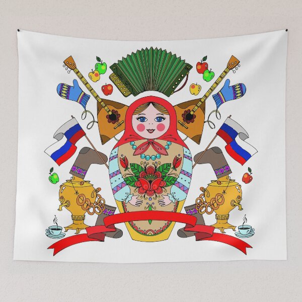 Item preview, Russian doll matryoshka. Russian folk life designed and sold by KaterinaSan.