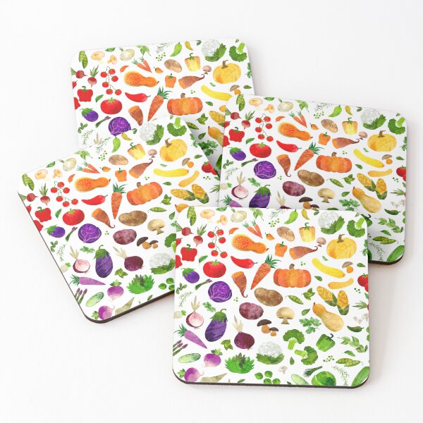 Item preview, Watercolor Rainbow Veggies designed and sold by SamAnnDesigns.