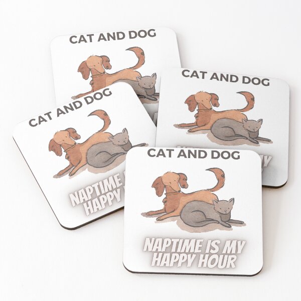 Item preview, Cat and Dog naptime amazing is my happy hour designed and sold by klimov0101.