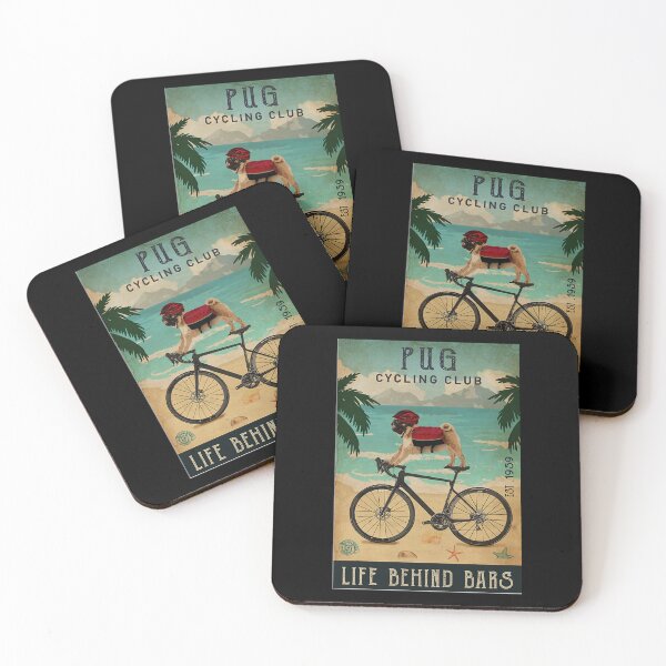 Item preview, Cycling Club Pug Life Behind Bars Sticker designed and sold by contawana1s.