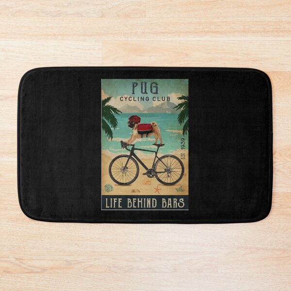 Item preview, Cycling Club Pug Life Behind Bars Sticker designed and sold by contawana1s.