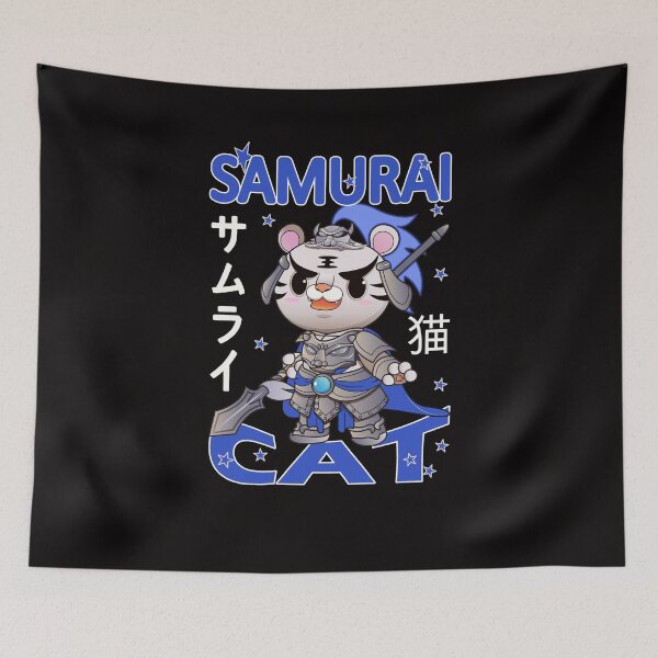Item preview, Samurai cat japanese samurai cat designed and sold by Tschousef.