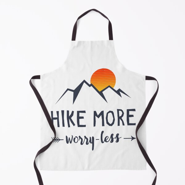 Item preview, Hike More Worry Less Sunset Mountain Hiking Saying designed and sold by BennetJaco.