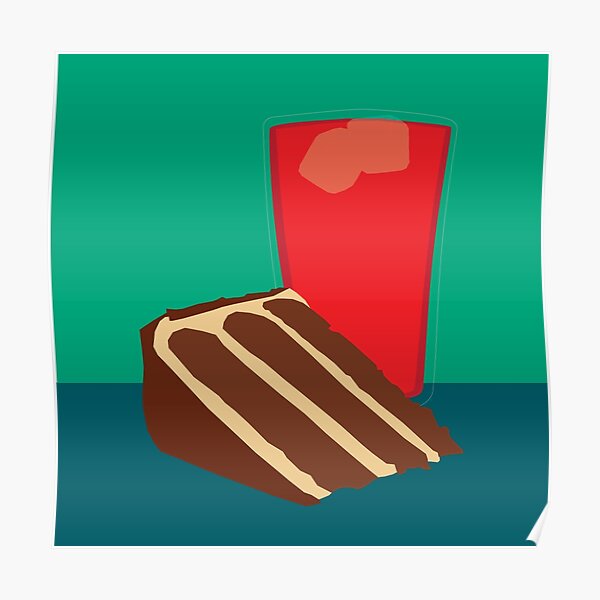 "Peanut Butter Chocolate Cake with KoolAid (ver. 2)" Poster by