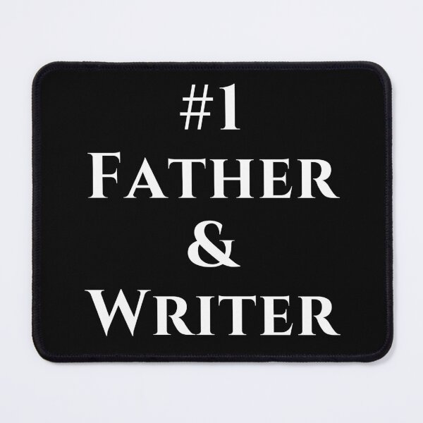 Item preview, #1 Father & Writer - White Text designed and sold by TheKnightWriter.