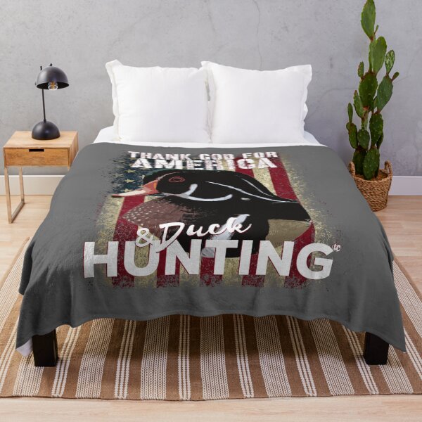 Artikelvorschau, Gott sei Dank für Amerika und Entenjagd, American Flag Duck Hunter Design entworfen und verkauft von LifeCrush.