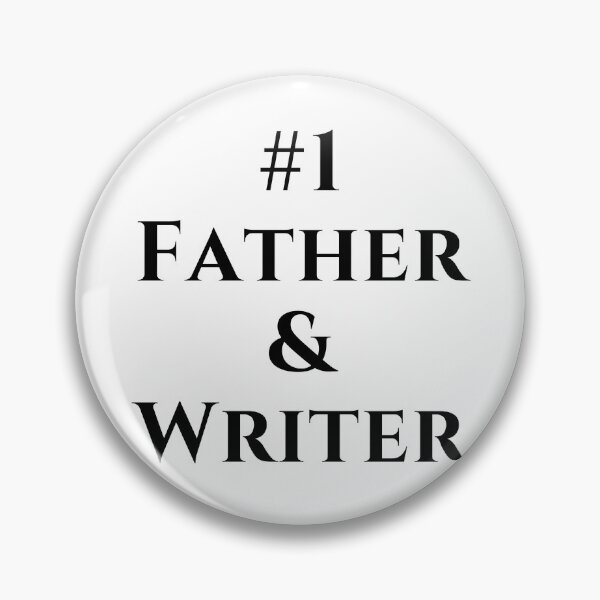 Item preview, #1 Father & Writer - Black Text designed and sold by TheKnightWriter.