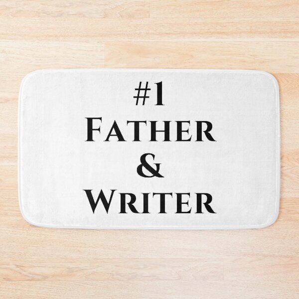 Item preview, #1 Father & Writer - Black Text designed and sold by TheKnightWriter.