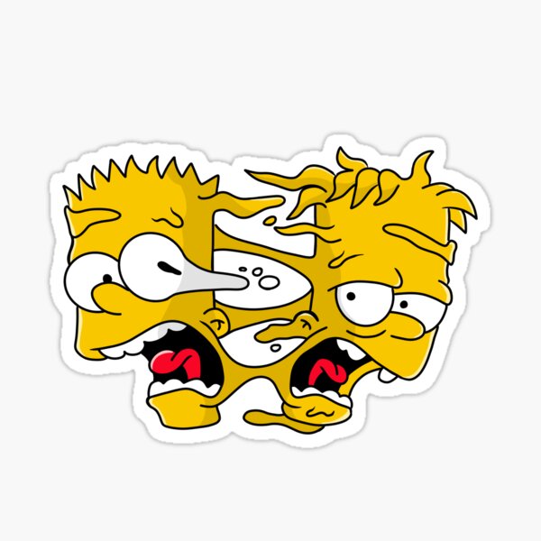 Vista previa del artículo con la obra «Bart splitting », diseñado y vendido por Delom.