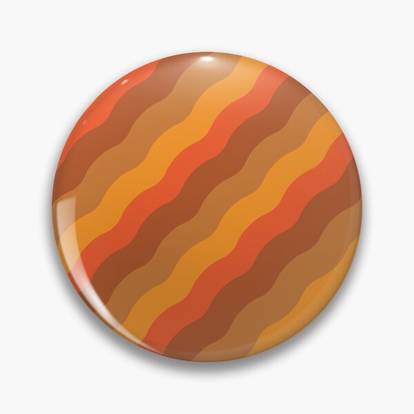 Item preview, Retro Hippie Striped  waves in orange, red, brown and mustard green  designed and sold by Yasminepatterns .