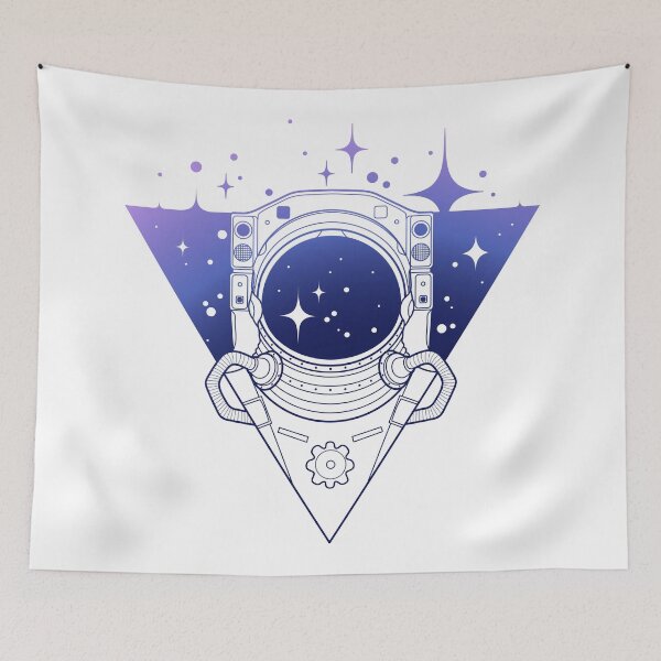 Item preview, Graphic austronaut in triangle designed and sold by Ekaterina Glazkova.