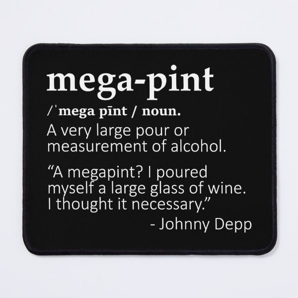 Item preview, Mega Pint (White) designed and sold by canossagraphics.
