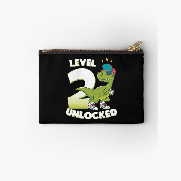 Item preview, Level 2 Unlocked 2nd Birthday Dinosaur T Rex 2 Years Old Boys Gift designed and sold by MalloWilli.