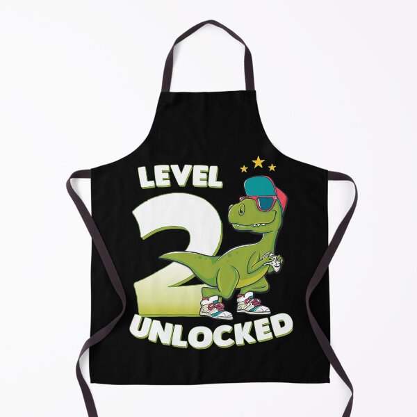Item preview, Level 2 Unlocked 2nd Birthday Dinosaur T Rex 2 Years Old Boys Gift designed and sold by MalloWilli.