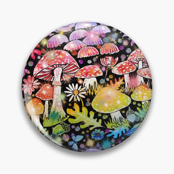 Item preview, Rainbow fungi forest disco funky fun designed and sold by MagentaRose.